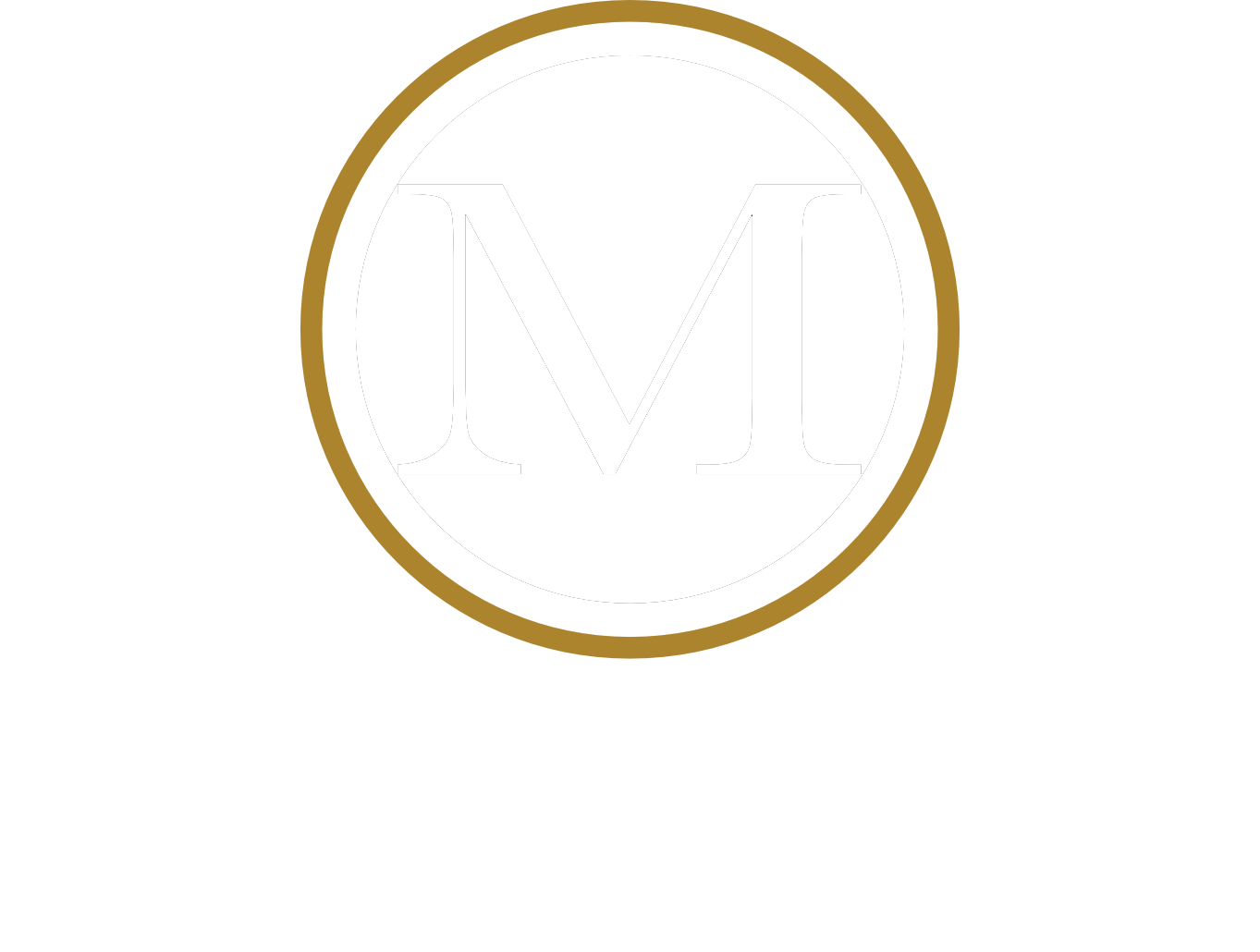 white logo for miller & daughter mortuary